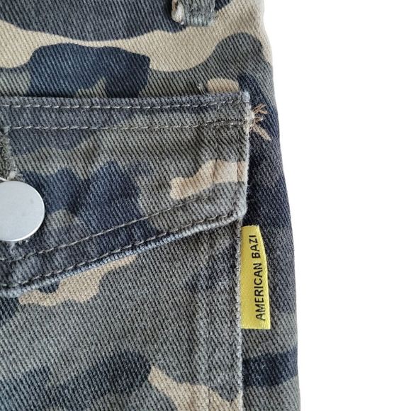 American Bazi Camouflage Drawstring Denim Backpack - Picture 5 of 8